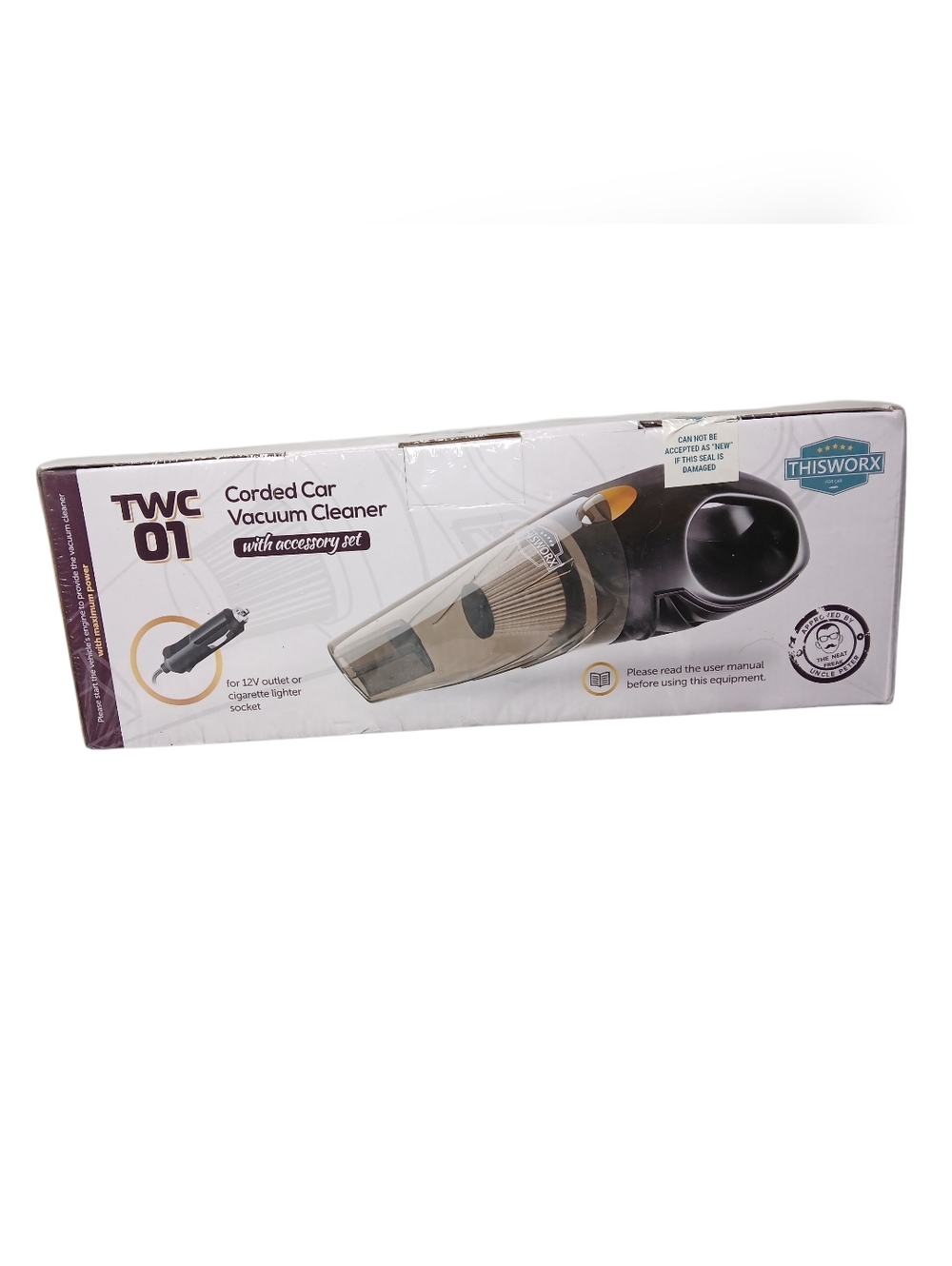 THISWORX TWC 01 Corded Car Vacuum Cleaner - Black/Gray